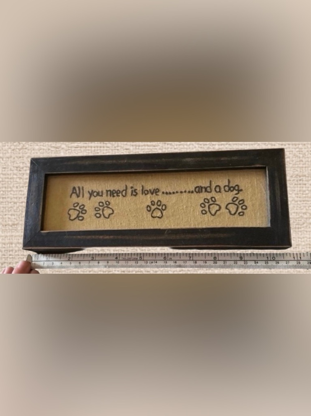 “All You Need Is Love… and a Dog” Wooden Plaque — Rustic Pet Lover Décor